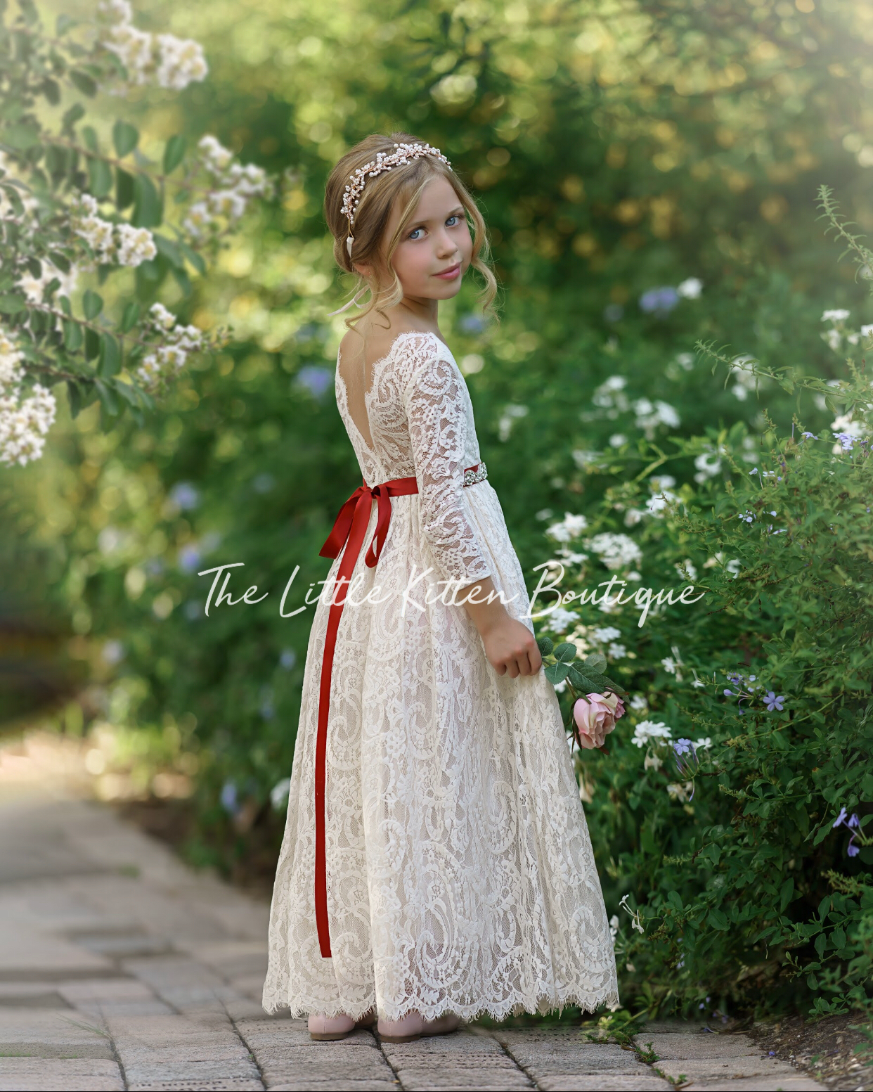 lace flower girl dresses